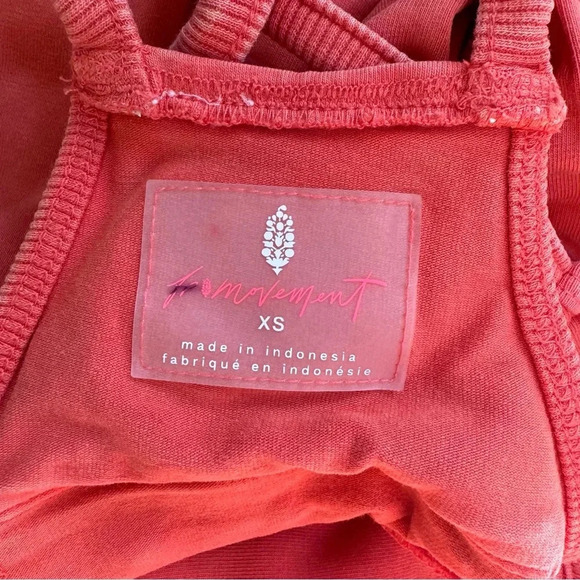 New Free People Hot Shot Onesie Jumpsuit FP Movement Harem Baggy Coral Red - Picture 5 of 9